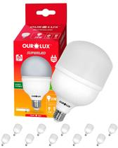 30 Lâmpadas Led de Alta Potência 20w Bivolt E27 Cor da Luz 6500k Branco Frio Ourolux