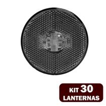 30 Lanternas Lateral LED Caminhão Carreta S/Suporte Cristal - EDN