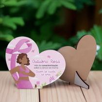 30 Lembrancinhas Outubro Rosa MDF Coração Prevenção e Conscientização 30 Lembrancinhas Outubro Rosa MDF Coração Prevenção e Conscientização