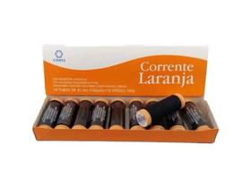 30 Linhas Costura Corrente Laranja - Preta
