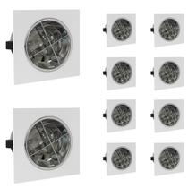 30 Luminária Embutir Compacta E27 Com Aleta Para 2 Lâmpada 30 Luminária Embutir Compacta E27 Com Aleta Para 2 Lâmpada