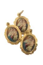 30 Medalha Mãe Rainha - 1x2 cm