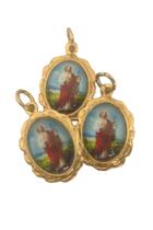 30 Medalha São Judas Tadeu - 1x2 cm - Santinhos do Brasil