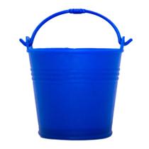 30 Mini Baldes 5,5cm Plástico com Alça Baldinhos Decorativos e Personalizáveis