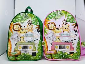 30 mochilinhas lembrancinha de aniversário Tema Safari 30 mochilinhas lembrancinha de aniversário Tema Safari