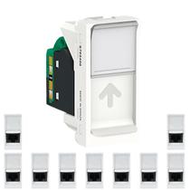 30 Módulo Tomada Rj45 8 Fios Upt Cat5e Schneider Linha Orion S70540004