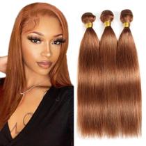 30 Pacotes marrons de cabelo humano liso 70-80-85cm 150g 10A