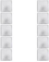 30 Painel Plafon Luminária LED 40x40 Sobrepor 40W Bivolt 6500K Cor da Luz Branco Frio Quadrado