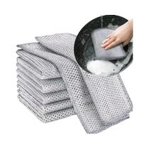 30 Panos De Limpeza Mágicos Dupla Face Espessos Para Cozinha, Louça E Panelas - Panos De Arame De