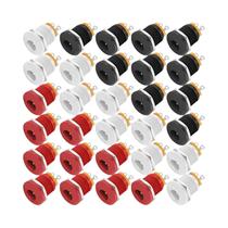30 Peças Conector Fêmea DC 5.5x2.1mm 6V 9V 12V Para Montagem Em Painel Para Pedal De Efeito De
