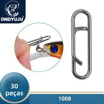30 Peças De Clips De Pesca Em Aço Inoxidável, Conectores De Gancho Giratório DNDYUJU 30 Peças De Clips De Pesca Em Aço Inoxidável, Conectores De Gancho Giratório DNDYUJU