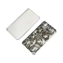 30 Peças De Cortadores De Biscoito Mini Em Aço Inoxidável, Formas De Coração, Estrela, Flor E