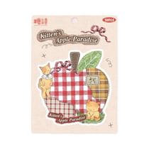 30 peças de memorando de estudante patchwork colorido retrô e papel de mensagem com notas adesivas