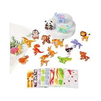 30 Peças De Quebra-Cabeças De Papel 3D Para Crianças, Criativos, De Animais, DIY, Artesanato,