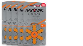 30 Pilha Aparelho Auditivo 13 Rayovac Extra Advanced Bateria