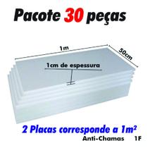 30 Placas De Isopor Anti-chamas Espessura 10mm (1cm) Forro Térmico Acústico