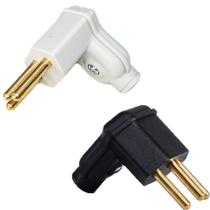 30 Plug Plugue Tomada Macho 3 Pinos 10a 90 Graus Margirius