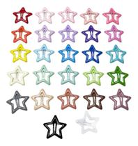 30 Presilhas Estrela Coloridas Tic Tac Cor Sortida C/ Cores Sortidas