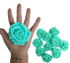 30 rosas de eva, sem cabo, diversas cores, 7 cm