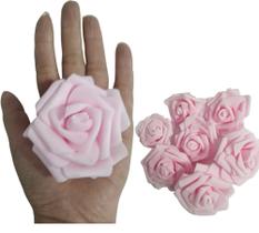 30 rosas de eva, sem cabo, diversas cores, 7 cm