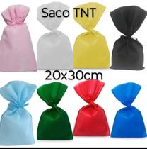 30 Saco TNT 20x30cm C/Cordão Náutico, Sapato, Mala, Organizador, Presentes, Lembrancinha