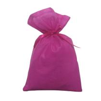30 Saquinhos Sacolinhas 15x23 Tnt Pink Com Fita Pink