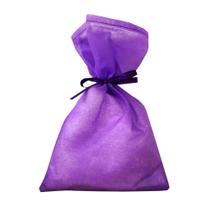 30 Saquinhos Sacolinhas 15x23 Tnt Roxo Com Fita Roxo