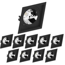 30 Spot Recuado Embutir Preto Gu10 Ar70 Save Energy Quadrado 30 Spot Recuado Embutir Preto Gu10 Ar70 Save Energy Quadrado