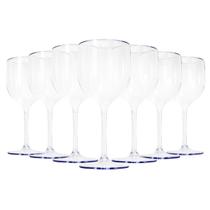 30 Taças De Vinho Acrílico Cristal Translúcido 280 Ml Sofisticação e Elegância Para Seus Momentos