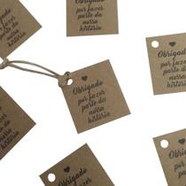 30 Tags Kraft para Lembrancinhas Casamento Bodas Amor Noivado com Cordão