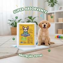 30 Tapetes Higiênicos Com Fitas de Fixação 80x60 Doguitto Pads Pet Alta Absorção