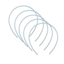 30 Tiaras Arquinho Plástico Branco Unissex Penteado Decorado