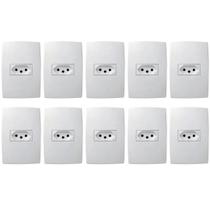 30 Tomadas C/ Placa 2p+t 20a 250v 4x2'' Branca Pialplus