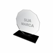 30 Troféu Acrílico Cristal Sem Personalização Liso Diamante - OC Shop