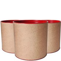 30 Tubo Lata 10x10 kraft Papelão Tampa colorida centro de mesa decoração evento lembrancinha anivers