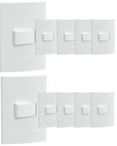 30 un conjunto interruptor simples lunare 10a 250v schneider