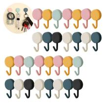 30 Un Gancho Cabide Plástico Adesivo Cozinha Banheiro Parede