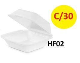 30 Un Hamburgueira Isopor Hf2 Para Lanches Fritas Salada