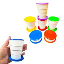 30 Unid Copo Retrátil Dobrável Sanfonado P/ Kit Festa Aniversario Prenda Criança Quermesse novo