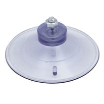30 Ventosa De 90Mm 9 Cm Em Pvc Cristal Com Parafuso E Porca