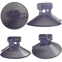 30 Ventosas 4 Cm C/Corte Lateral Silicone Vidro Acrílico Pvc