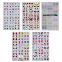 300 Adesivos De Unha 3d Pré Pronto 5 Mini Cartelão Stitch