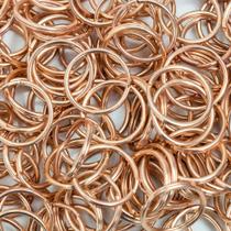 300 Argola 23mm Rose Gold Para Chaveiros Lembrancinhas Sem Corrente