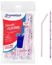 300 Canudo Flexível Embalado Individual
