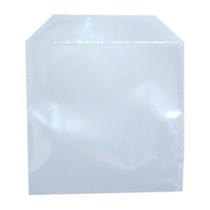 300 Envelopes Plástico Transparente Liso Saquinho Embalar Mídia Cd/dvd Com Aba Sem Cola 12,5x12,5cm