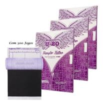 300 Folhas Papel Hectografico U-20 Tatuagem Carbono Tattoo
