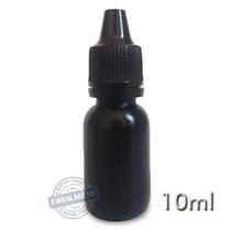 300 Frasco Plástico 10ml conta gotas Preto - Ref 14780