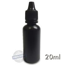 300 Frasco Plástico 20ml Conta gotas Preto - Ref 14800 300 Frasco Plástico 20ml Conta gotas Preto - Ref 14800