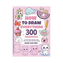 300 Guia De Desenho Passo a Passo Para Entusiastas Da Pintura Animais Adoráveis Alimentos Presentes