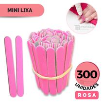 300 Lixas de Unha Mini Descartáveis Manicure Pedicure 8 cm 300 Lixas de Unha Mini Descartáveis Manicure Pedicure 8 cm